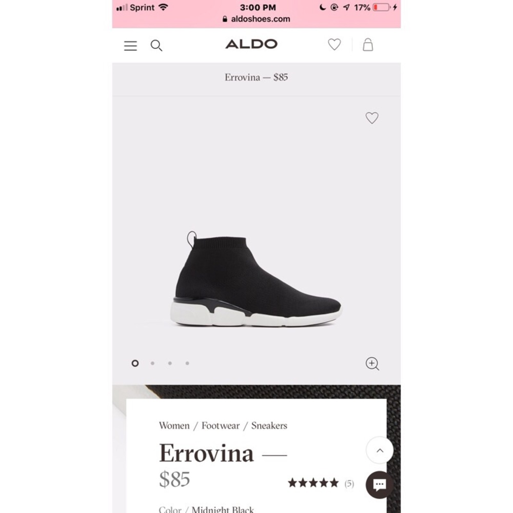 Black aldo sneakers